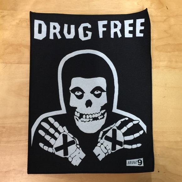 Misfits Drug Free Back Patch BRIDGE NINE XXX SEHC - Picture 1 of 1